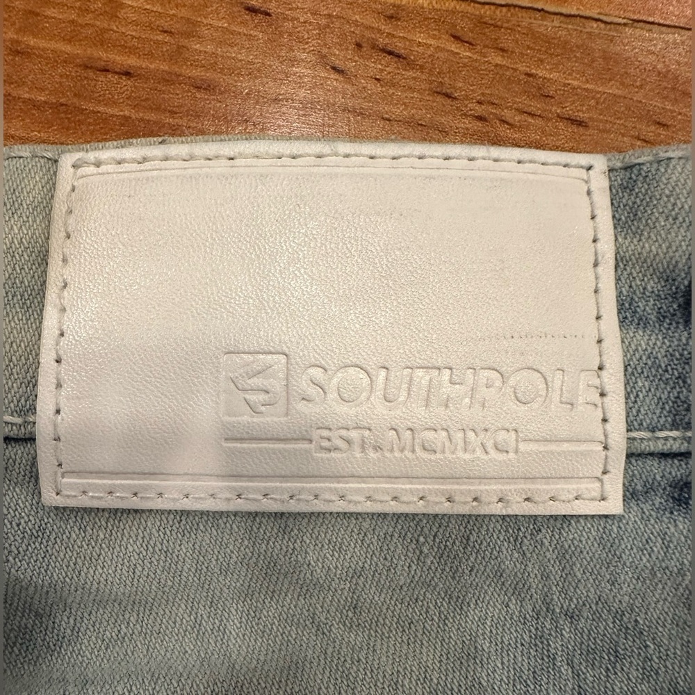 Southpole Bleach Washed Skinny Fit Stretch Jeans - Picture 3 of 6